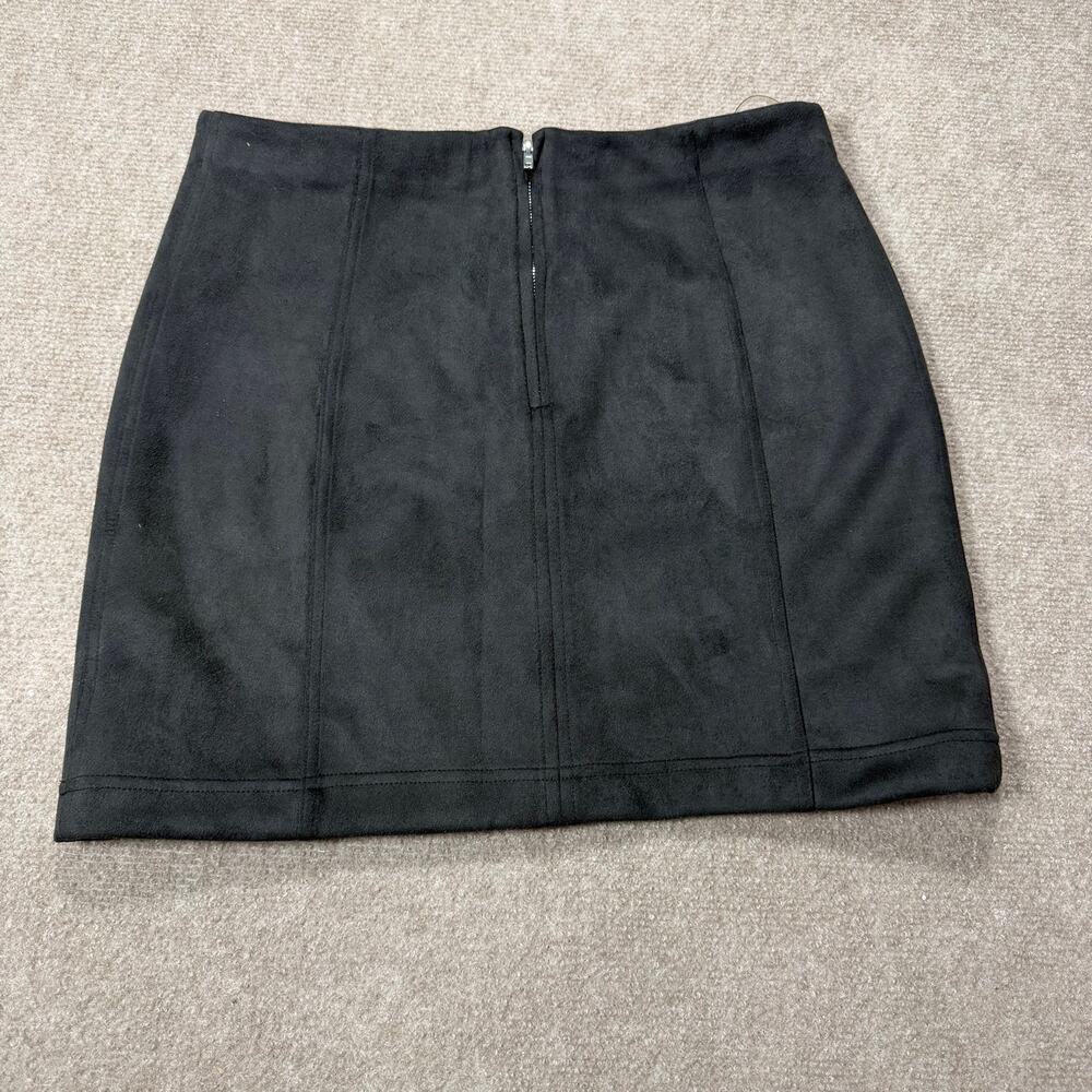 NWT - Altar'd State Black Faux Suede Mini Skirt - Size Large - Picture 3 of 3